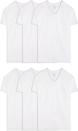 Vista 8 de Fruit of The Loom Camisetas con cuello en V para hombre, absorben