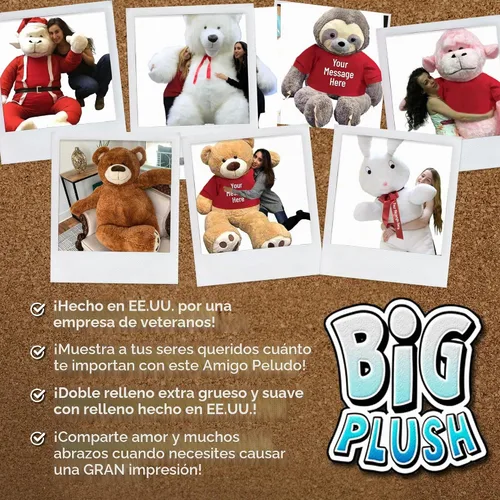 Vista 4 de Big Plush Te Amo - Oso de peluche gigante de 5 pies suave romántico con forma de corazón para mostrar amor