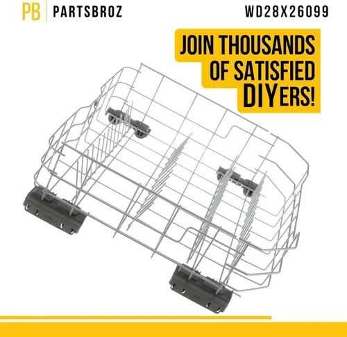 Vista 5 de PartsBroz WD28X26099 - Conjunto de escurridor inferior compatible con lavavajillas General Electric Hotpoint - Reemplaza WD28X34744 AP6980564