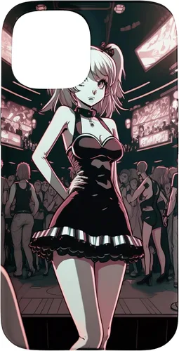 Vista 6 de Funda de dibujos animados para iPhone 11 Sexy Japonesa Gótica Chica Gótica Anime