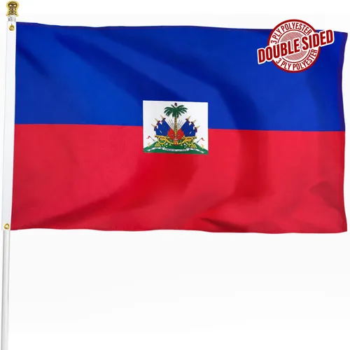 Vista 9 de Bandera de Nicaragua de 3 x 5 pies para exteriores, bandera nacional nicaragüense, bandera nacional nicaragüense, doble cara de 3 capas de poliéster
