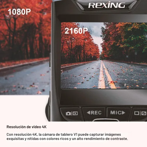 Vista 3 de rexing V1 2.4" LCD FHD 1080p 170 cámara grabadora gran angular para tablero Cámara para tablero con grabación de bucle G-Sensor, WDR