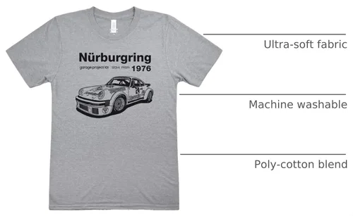 Vista 2 de Camiseta clásica 934 RSR Nurburgring Gris (Athletic Gray)
