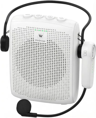 Vista 11 de WinBridge - Amplificador de voz Bluetooth - Micrófono inalámbrico de 15 W, sistema PA portátil para aula/ancianos, altavoz y micrófono