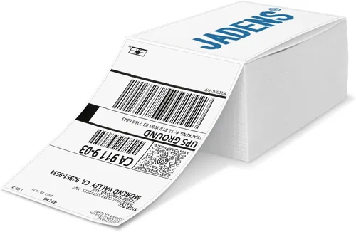 Vista 8 de Etiquetas de envío térmicas JADENS 4x6-350 etiquetas (4 rollos), compatibles con Rollo, Brother, Zebra y la mayoría de impresoras térmicas