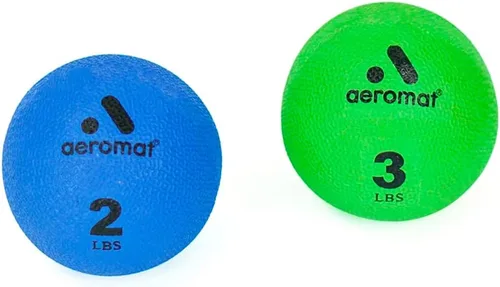 Vista 2 de Aeromat Superficie texturizada versátil de 3.5 pulgadas pequeña pelota ponderada para práctica de yoga/pilates Azul