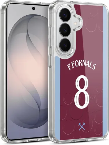 Vista 11 de Head Case Designs Officially Licensed West Ham United FC James Ward-Prowse 2023/24 Players Home Kit Gel Case [Military Grade Protection] Compatible