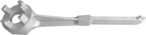 Vista 5 de Llave Bung Llave de tambor de aluminio de galón, llave de tambor para abrir 10, 15, 20, 30, 50, 55 galones, llave de tambor de 55 galones, enchufe