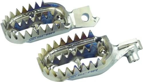 Vista 7 de SCAR - Estribos de Titanio Compatibles con KTM SX SXF XC XCF 16-22 EXC EXCF 17-23 XCW XCFW TPI 85 125 150 250 300 350 450 Husqvarna TC FC TX FX