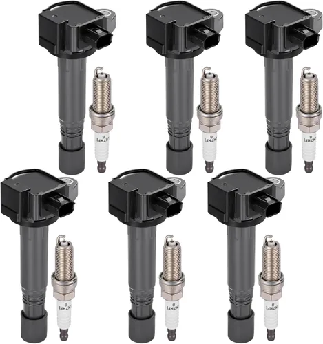 Vista 17 de BDFHYK Paquete de bobinas de encendido UF374 compatible con Honda Civic L4 1.3L 2003-2011 Honda Oem Bobina para 30521PWA003 30521PWAS01 C1408 E404