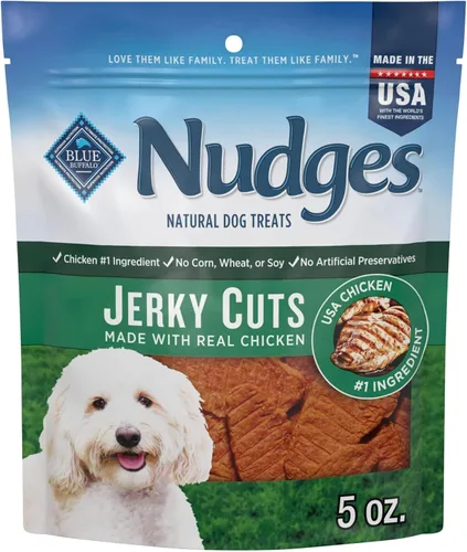 Vista 20 de Blue Buffalo Nudges Jerky Cuts - Golosinas para perros de pollo y pato