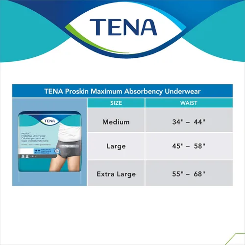 Vista 6 de Tena ProSkin - Protector de absorción moderada masculino, gris medio, 20 unidades Desechable