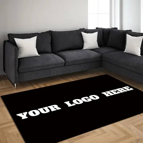 Vista 5 de Alfombras personalizadas para dormitorio, estéticas personalizadas con logotipo y foto, tapete para puerta, antideslizante, lavable, alfombra