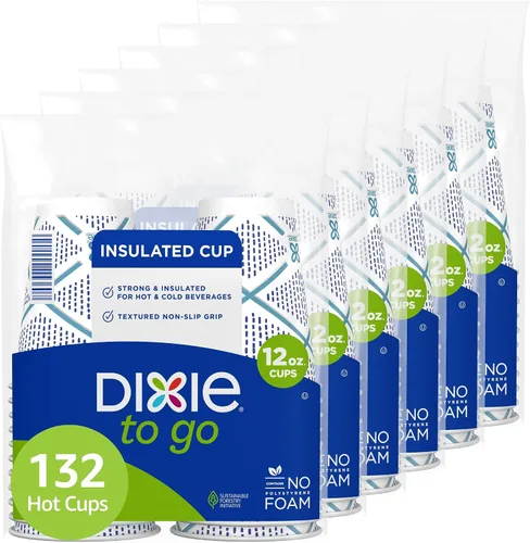Vista 12 de Dixie to Go - Tazas de café con tapas, 12 onzas, 26 unidades, tazas de Varios