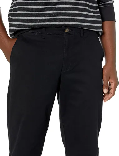 Vista 3 de Tienda Essentials Pantalón caqui elástico casual de ajuste recto para hombre