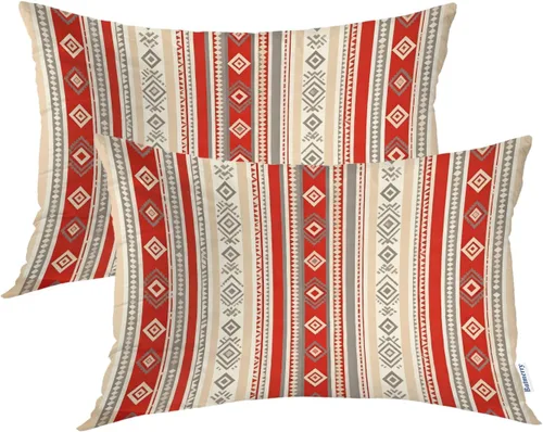 Vista 76 de Batmerry Fundas de almohada de bosque de arce otoñal, casas de sillas de madera, hojas amarillas, fundas de almohada decorativas, impresión digital