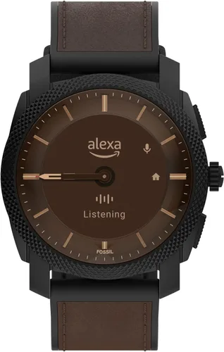 Vista 7 de Fossil Machine Gen 6 Reloj inteligente híbrido con Alexa integrado frecuencia cardíaca seguimiento de actividad oxígeno en sangre y notificaciones