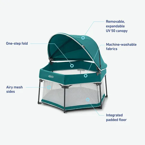 Vista 6 de Graco Cuna de Viaje con Domo para Bebé