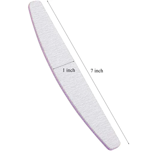 Vista 4 de 25 limas de uñas de grano 100/150 de doble cara, lavables, tablero de esmeril para uñas acrílicas, gel, uñas naturales