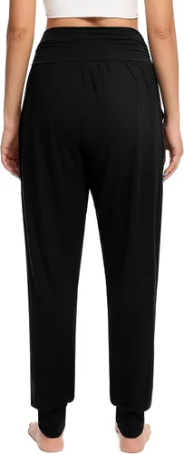 Vista 5 de Annenmy Pantalones deportivos de yoga de cintura alta para mujer con bolsillos, cómodos, ligeros, sueltos, para entrenamiento, elásticos, para mujer