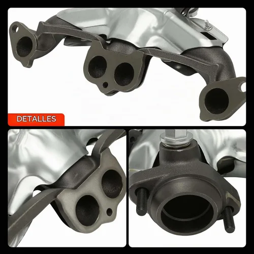 Vista 9 de Kit de colector de escape A-Premium con juntas, tuercas, pernos, arandelas y protector térmico [4Cyl 2.5L] Compatible con Jeep, Dodge y American