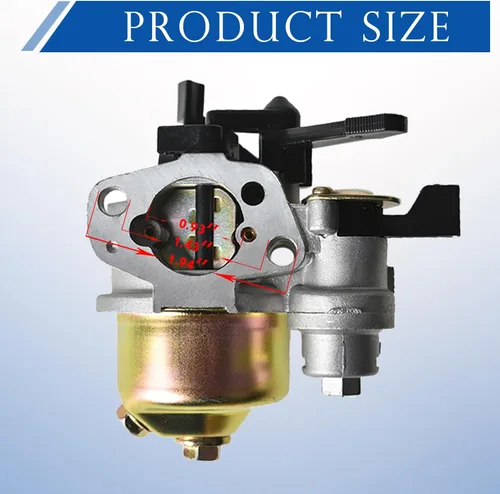 Vista 3 de WFLNHB Reemplazo del carburador de carbohidratos con palanca de estrangulamiento para Honda GX160 GX200 5.5HP 6.5HP 16100-ZH8-W61
