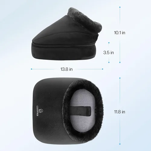 Vista 8 de COMFIER Shiatsu - Masajeador de pies con calor, masajeador de pies y espalda 2 en 1, máquina masajeador de pies para fascitis plantar, neuropatía
