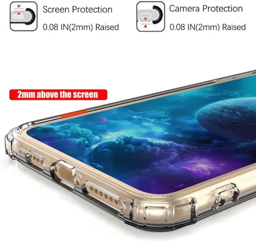 Vista 6 de Pixel 7 - Funda protectora de poliuretano termoplástico resistente a los arañazos y a prueba de golpes con diseño de mandala de pavo real colorido