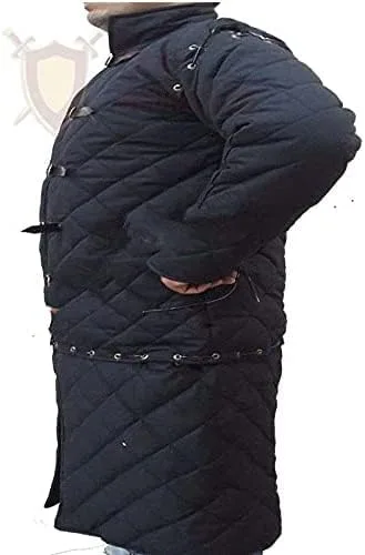 Vista 5 de Gambeson Thick Padded Full Sleeves Gambeson Coat Aketon Jacket Armor, Cotton Fabric Gambeson Jacket by ITS Medieval