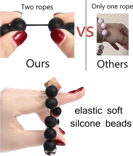 Vista 29 de BVGA Pulsera llavero de pulsera de silicona para mujer