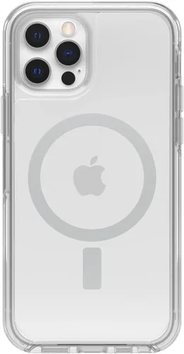 Vista 3 de OtterBox Symmetry - Funda con MagSafe para iPhone 12 y iPhone 12 PRO (solamente), embalaje no minorista, transparente