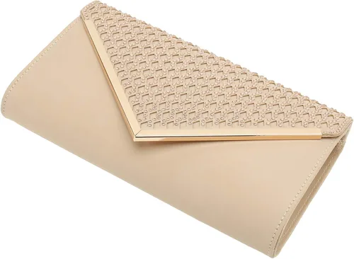 Vista 4 de Charming Tailor Elegante satén embrague brillante diamantes de imitación corte láser solapa cartera de baile