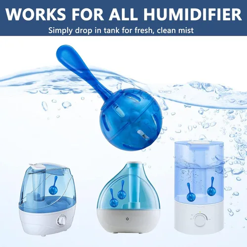 Vista 2 de Limpiador de Tanque de Humidificador, Bola de Limpieza de Desmineralización Raipoment, Compatible con Humidificadores de Vapor, Pecera, Purifica