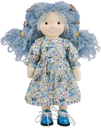 Vista 9 de BlissfulPixie Waldorf - Muñeca de trapo hecha a mano – Peluche de coleccionista personalizado para niños, regalo de cumpleaños con hermosa caja