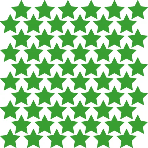 Vista 19 de LiteMark Calcomanías de vinilo mate extraíbles con diseño de estrella Blanco