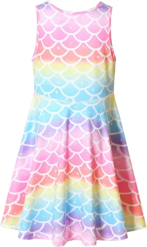 Vista 2 de Girls&Doll - Vestidos sin mangas unicornio ropa para muñecas de 18 pulgadas