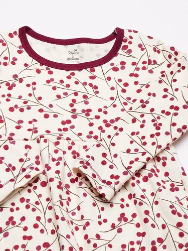Vista 2 de Touched by Nature - Vestidos cortos de manga larga de algodón orgánico para niña, talla única