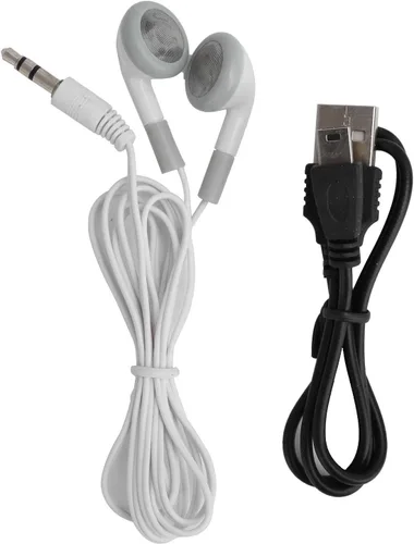 Vista 3 de Reproductor de MP3, reproductor de música MP3 con auriculares y cable USB, clip trasero, reproductor de música de sonido sin pérdida para niños