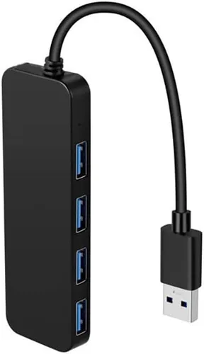 Vista 2 de Hub USB 3.0, 4 puertos USB Hub USB Splitter USB Expansor USB para laptop, Xbox, unidad flash, disco duro, consola, impresora, cámara, teclado, mouse