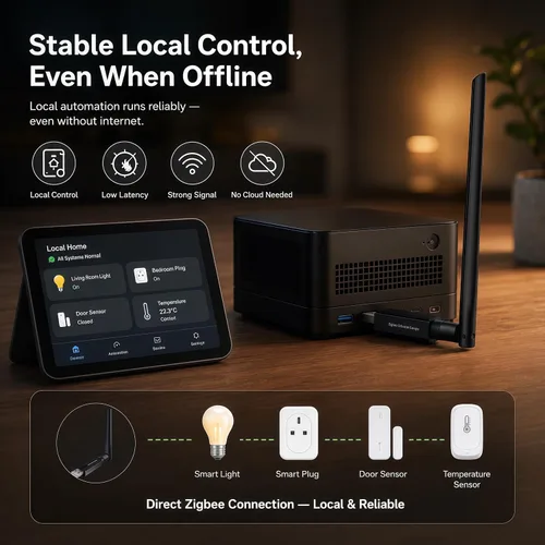 Vista 7 de Zigbee 3.0 USB Dongle MG24, coordinador y puerta de enlace de Zigbee Compatible con el asistente doméstico conectar zbt-2 Soporta Home Assistant