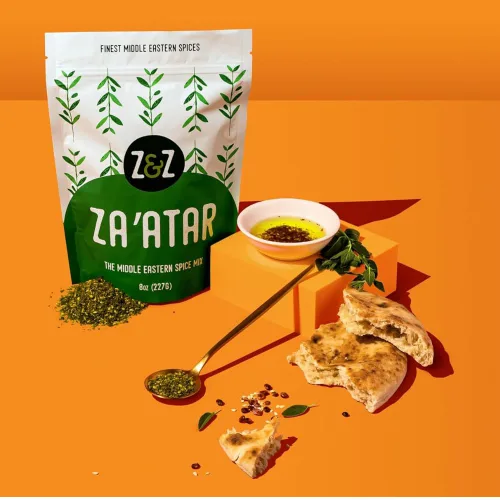 Vista 10 de Za'atar by Z&Z Mezcla de especias Za'atar con especias Zaatar, zumaque y semillas de sésamo tostadas Condimento Za'atar para panes, ensaladas