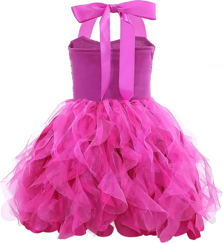 Vista 2 de Suppromo Vestido tutú para niñas con lentejuelas brillantes, tul, princesa, fiesta de cumpleaños, graduación, vestido de baile