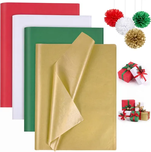 Vista 25 de woric 160 hojas de papel de seda rosa para bolsas de regalo de 20 x 14