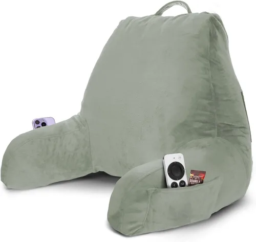Vista 25 de Nestl Almohada de lectura para niños y adolescentes con espuma viscoelástica triturada, almohadas de respaldo para leer, ver y jugar, uso