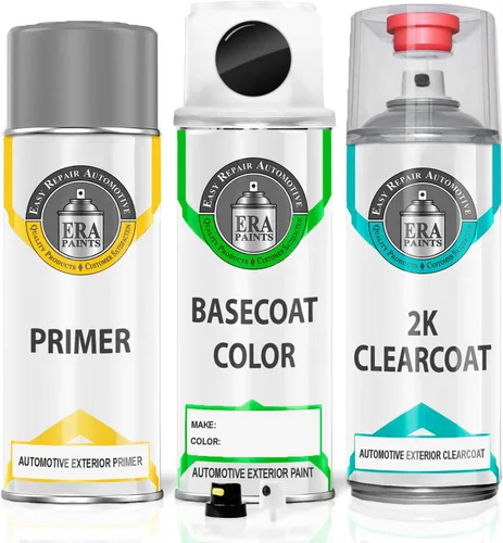 Vista 13 de ERA Paints 223 - Caviar Metallic para LEXUS Exact Match Automotive Touch Up Paint Spray - Kit esencial 2K