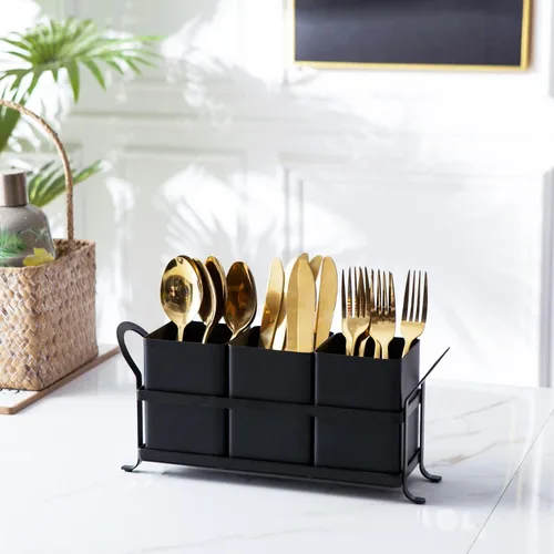 Vista 3 de NelyBet Organizador de cubiertos, cubiertos, organizador de utensilios de cocina y cajón de cubiertos para tenedores, cucharas, cuchillos - Perfecto