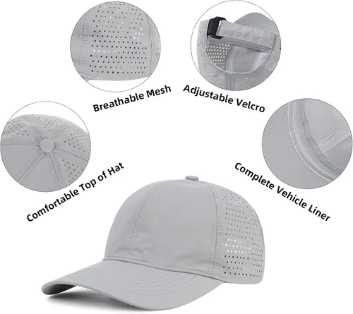 Vista 5 de American Trends Gorra de béisbol ajustable para hombre y mujer, transpirable, impermeable, colorida