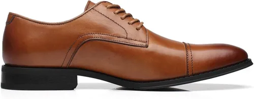 Vista 3 de La Milano Zapatos de vestir de cuero para hombre con puntera de casquillo clásica