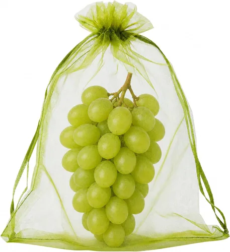 Vista 16 de YunKo - 50 bolsas de organza blanca de 6.5 x 9 pulgadas con cordón de malla Blanco