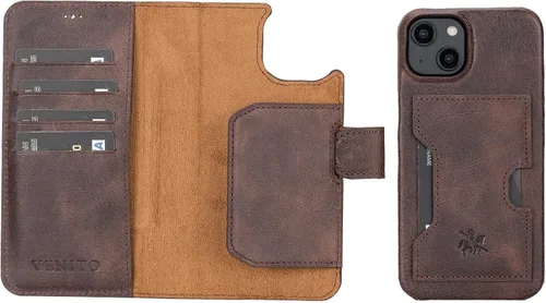Vista 87 de Venito Florence - Funda de piel compatible con Samsung Galaxy S9, extra segura con bloqueo RFID, cartera desmontable para teléfono (gris decolorado)